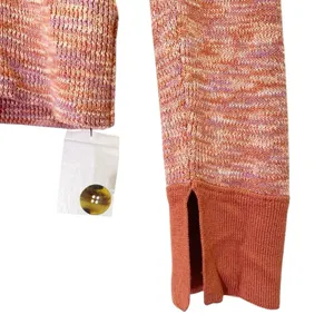 NWT Free People Making Memories Cropped Henley Sweater Size Medium Terra Cotta thumbnail 9