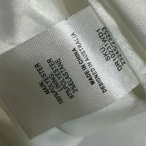 MESHKI Freya Halter Bow Mini Dress Ivory White Bridal Cocktail DR10231WD1 S thumbnail 7
