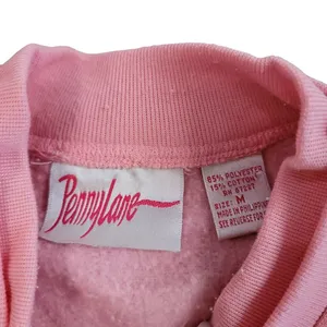 Pennylane vintage ski style sweater 80s 90s nostalgia chevron white blue pink M thumbnail 3