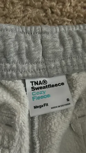 Aritzia TNA Sweatfleece Cozy Fleece Mega Fit Sweatpants cargo thumbnail 3