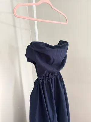 Petal + Pup Strapless Navy Cutout Maxi Dress with Bandeau Top Women’s XL thumbnail 6