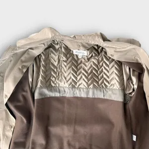 Brooks Brothers Belted Trench Coat Water Repellent Wool Lining Women's 8 Minimal thumbnail 6