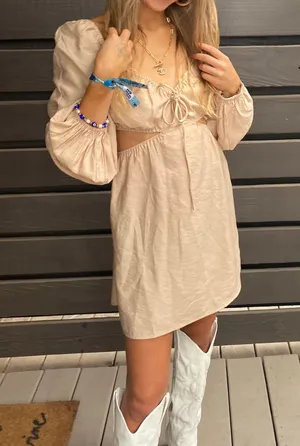 Boutique Brown Cut Out  Dress thumbnail 2