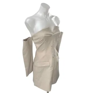 NEW Abercrombie & Fitch Mara Off Shoulder Long Sleeve Mini Sheath Shift Dress XS thumbnail 3