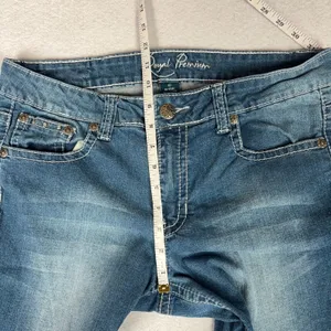 Y2K Royal Premium Bootcut Jeans Women's 10 Rhinestone Embroidered Flap Pockets thumbnail 8