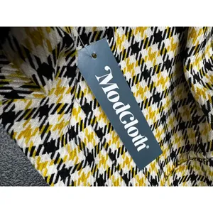 NWT ModCloth About to Bloom Plaid Pants Yellow Black Check Sz 10 thumbnail 7