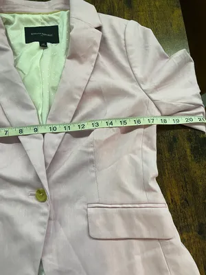 Banana Republic Pink Cutaway SingleButton Blazer SZ 4P & Dress Pants SZ 0 thumbnail 9