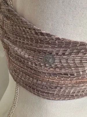 lululemon athletica Pink Mauve Patterned Strappy Sports Bra thumbnail 4