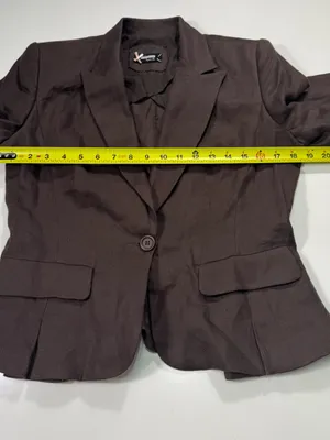 Sinequanone Cotton Blend Women's Brown Single-Button Tailored Blazer thumbnail 4