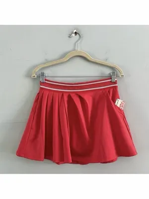 NWT Free People Movement Round Robin Cayenne‎ Red Tennis Skirt thumbnail 3