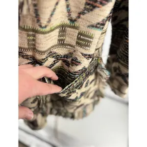 Zara Basic Outerwear Fringe Cardigan Southwestern Size XS-S thumbnail 11