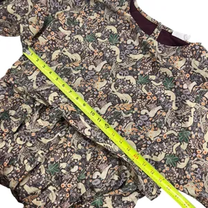 Shop the Mint Get Closer Plum Purple Fox Printed Dress thumbnail 8
