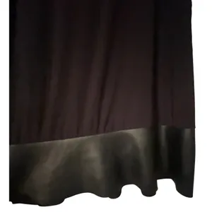 Annalee + Hope Black Faux Leather Trim Shift‎ Dress 3/4 Sleeve Large Made in USA thumbnail 6