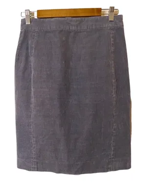 J. Crew Womens Skirt Gray Corduroy ‎ Sz 2 thumbnail 1