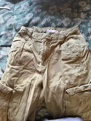 Bershka Army Green Cargo Pants thumbnail 2