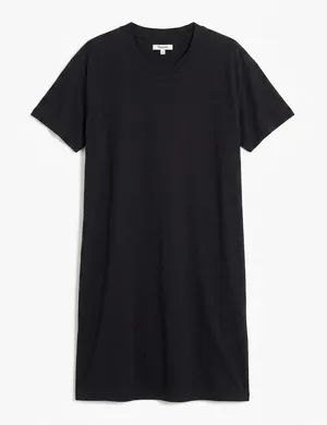 Madewell Black T-shirt Mini Dress Size Large thumbnail 1
