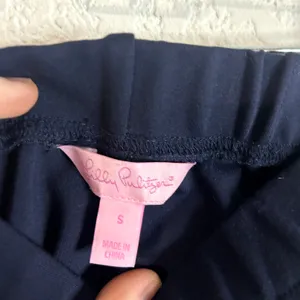 Lilly Pulitzer Travel Pull On Stretch Ponte Pant Navy Womens Size Small EUC thumbnail 2