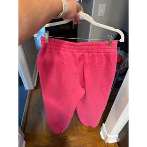 Comfrt sweatpants with an elastic waistband hot pink large thumbnail 4