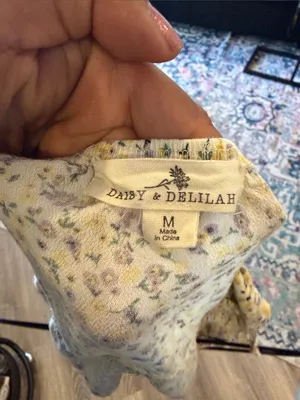 Light Yellow Floral Spaghetti thumbnail 2