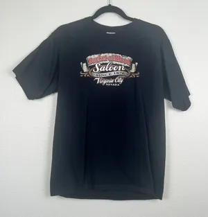 Fruit of the Loom Bucket of Blood Saloon Virginia City Nevada Graphic Tee Medium thumbnail 1