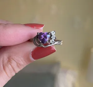 Real Amethyst Ring Purple thumbnail 1