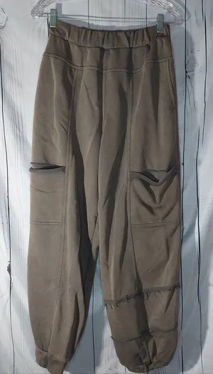 POL Mineral Wash Boho Cargo Oversized Boho Casual Grunge Streetwear Sweatpants thumbnail 1