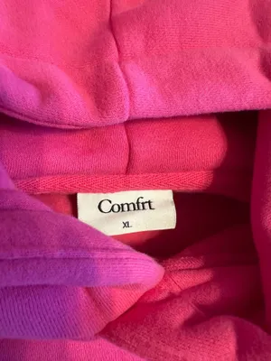 Hot Pink Comfrt Hoodie thumbnail 4