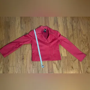 BCBGMaxAzria- Vibrant Red Y2k Jacket Size 4 thumbnail 4
