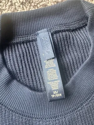 SKIMS Navy Sleeveless Waffle Knit Tank thumbnail 4