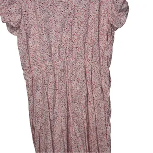 Banana Republic Womens Midi Dress Ruched Sleeve Dainty Floral V-Neck Summer XL thumbnail 3
