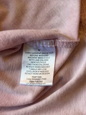 Disney Light Pink Logo Tee M thumbnail 4