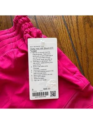 Lululemon Hotty Hot High Rise Short 2.5” Mulberry Spark Size 8 NWT thumbnail 3