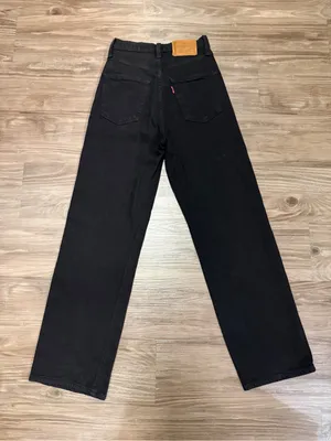 Levi’s Premium Ribcage Straight Ankle Jeans W23 L27 Black Sprout Big E thumbnail 4