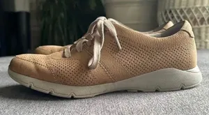 Dansko Alissa Sneaker Gold Print Leather Athletic Casual Oxford Women’s Size 39 thumbnail 1