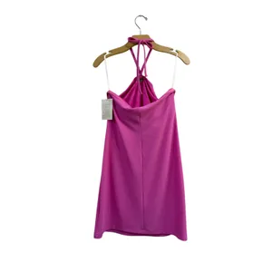 Boston Proper Pink Halter Bodycon Cocktail Dress Size‎ Medium thumbnail 2