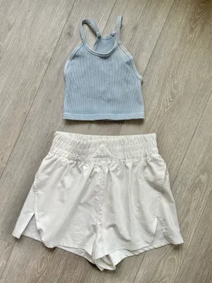 Free people tank and shorts workout set thumbnail 1