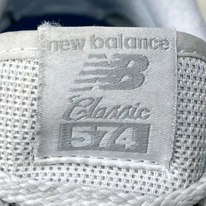 New Balance 574 Classic Grey White Suede Mesh Sneakers PC574EVW Womens 3 thumbnail 12
