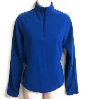 Ralph Lauren fleece blue 1/4 zip pull… thumbnail 1