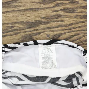Swim Solutions V-Neck Tiered Tankini Swim Top Leafing Matter Black White 10 thumbnail 5