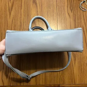 Light Baby Blue London Fog Leather Shoulder Bag Purse thumbnail 8