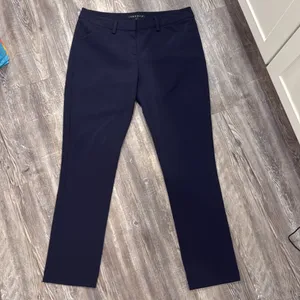 Theory women's deep navy straight pants size 6 thumbnail 2