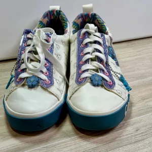Disney Ground Up Lilo and Stitch Scrump Ohana White Glitter Sneakers Womens 9 thumbnail 9