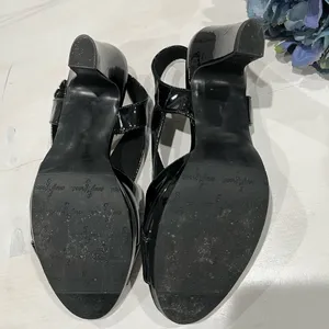 Easy street black patent faux leather slingback dress heels size‎ 9 thumbnail 7