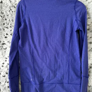 1027 Lululemon inStride Jacket Tonka Stripe Pigment Blue sz 6 vintage thumbnail 9