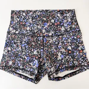 lululemon athletica Black Floral Athletic Shorts thumbnail 1