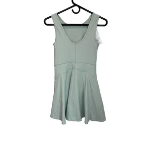 Halara Everyday Stretchy 2in1 Flare Golf Dress Casual BFF Bean Green NWT XS thumbnail 6