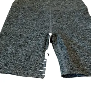 Beyond Yoga High Waist Biker Shorts Women’s‎ Sz XS Gray Heathered Stretch Active thumbnail 9