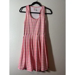 Ruffle Butts Size S UPF50+ Active Dress & Bike Shorts Bubblegum Pink Gingham thumbnail 2