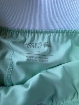 Lacoste Sport Women’s Pleated Tennis Skirt White Built-In Shorts Size 6 NWT thumbnail 3