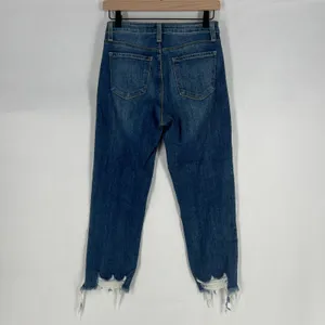 Just Black Ankle Jeans Womens 26 Blue Denim‎ Cotton Stretch Mid Rise Frayed Hem thumbnail 7